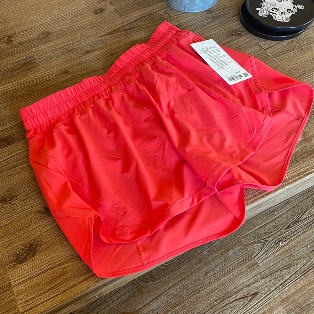 Hot Pink New with tags Lululemon MR shorts size 12